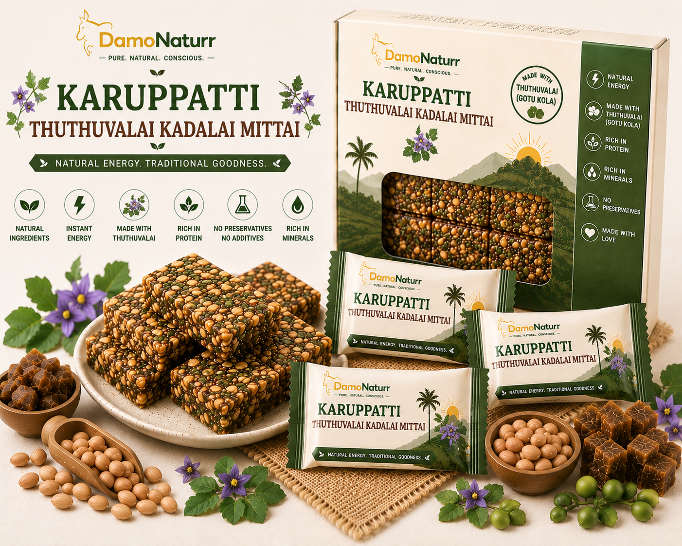 Karuppatti Thuthuvalai Kadalai Mittai