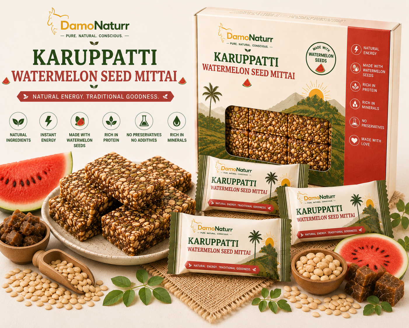 Karuppatti Watermelon Seed Mittai